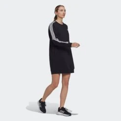 Adidas Sportswear Shirtjurk ESSENTIALS 3-STRIPES CREW JURK 26 Adidas Sportswear Shirtjurk ESSENTIALS 3-STRIPES CREW JURK -TrendyTijd Verkoop adidas sportswear shirtjurk essentials 3 stripes crew jurk zwart 5