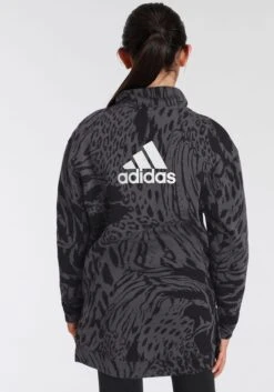 Adidas Sportswear Sweatjurk FUTURE ICONS HYBRID ANIMAL PRINT COTTON LOOSE HALF-ZIP Jurk -TrendyTijd Verkoop adidas sportswear sweatjurk future icons hybrid animal print cotton loose half zip jurk grijs 2