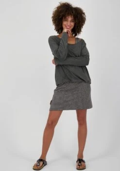 Alife And Kickin Jerseyjurk SunnyAK Leuke Jurk In 2-in-1-stijl (set, 2-delig, Met T-shirt) -TrendyTijd Verkoop alife and kickin jerseyjurk sunnyak leuke jurk in 2 in 1 stijl set 2 delig met t shirt grijs 4