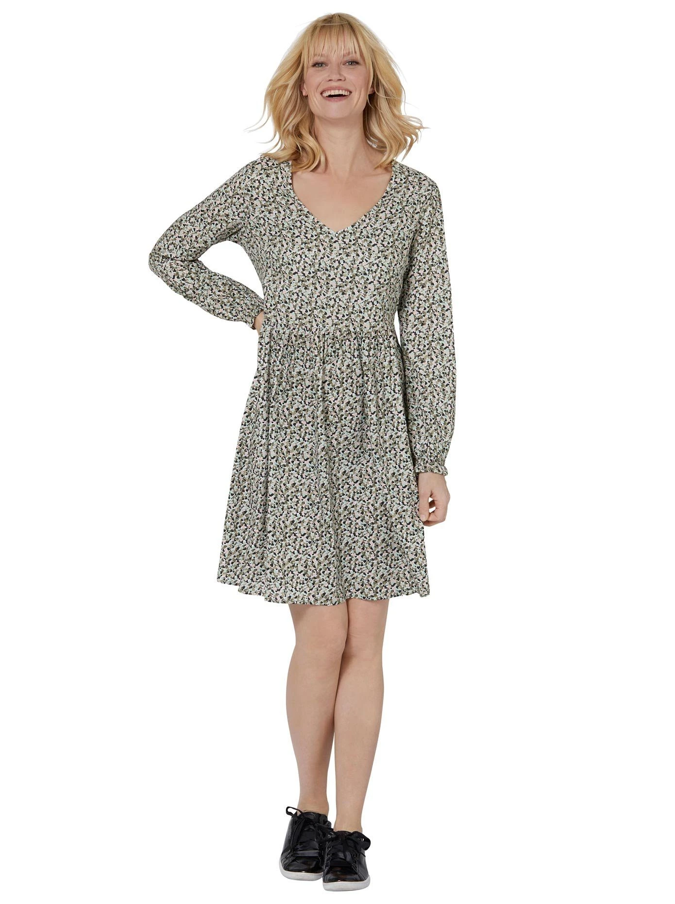 Ambria Gedessineerde Jurk 4 Ambria Gedessineerde Jurk - Afbeelding 2