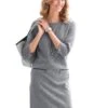 Ambria Gedessineerde Jurk Jerseyjurk -TrendyTijd Verkoop ambria gedessineerde jurk jerseyjurk grijs
