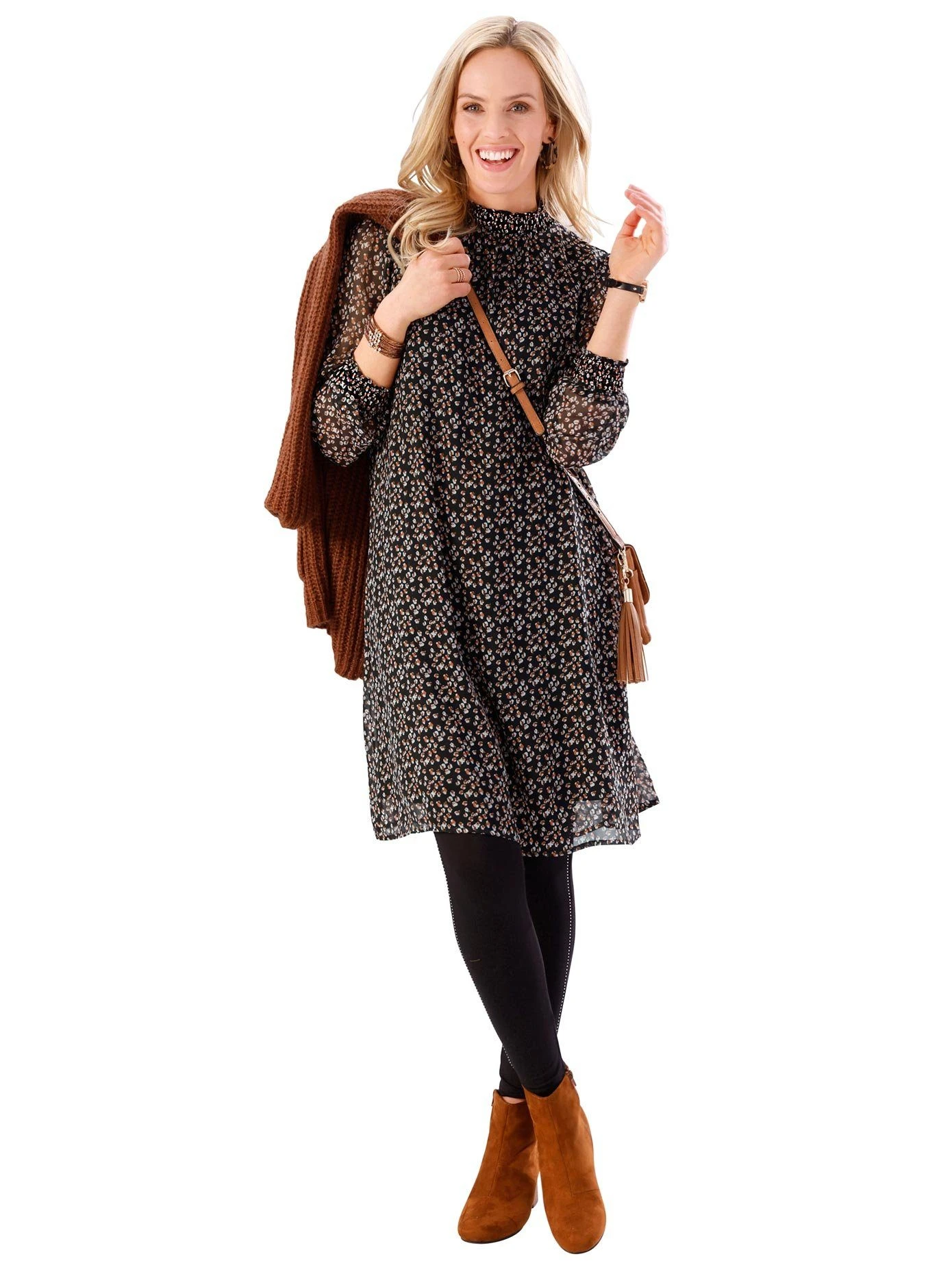 Ambria Gedessineerde Jurk 3 Ambria Gedessineerde Jurk