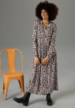 Aniston CASUAL Maxi-jurk Met Animal-print