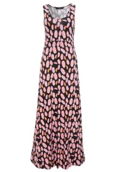 Aniston CASUAL Maxi-jurk Met Kleurrijke, Grafische Print -TrendyTijd Verkoop aniston casual maxi jurk met kleurrijke grafische print zwart 4