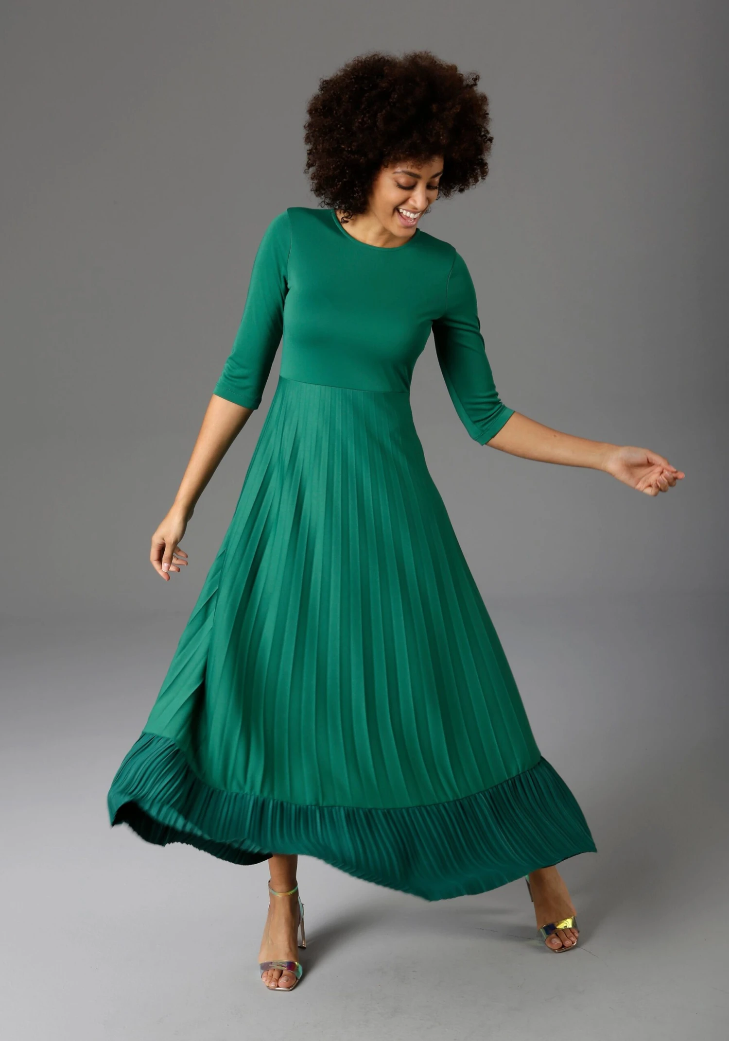 Aniston CASUAL Maxi-jurk Rok Met Volant Van Plissé 7 Aniston CASUAL Maxi-jurk Rok Met Volant Van Plissé - Afbeelding 5