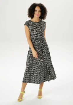 Tamaris Midi-jurk Comfortabele Jersey 38 Tamaris Midi-jurk Comfortabele Jersey -TrendyTijd Verkoop aniston casual zomerjurk 16