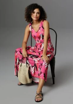 Aniston SELECTED Maxi-jurk In Knalkleuren 26 Aniston SELECTED Maxi-jurk In Knalkleuren -TrendyTijd Verkoop aniston selected maxi jurk in knalkleuren roze 5