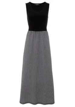 Aniston SELECTED Maxi-jurk Met Gestreepte Rok -TrendyTijd Verkoop aniston selected maxi jurk met gestreepte rok zwart 6