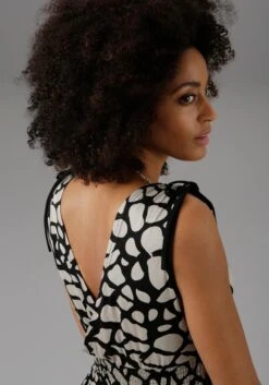 Aniston SELECTED Maxi-jurk Met Plooi Bij De Bandjes -TrendyTijd Verkoop aniston selected maxi jurk met plooi bij de bandjes bruin 4