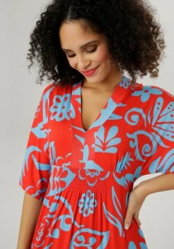 Aniston SELECTED Maxi-jurk Met Wijde 3/4-mouwen -TrendyTijd Verkoop aniston selected maxi jurk met wijde 3 4 mouwen 2