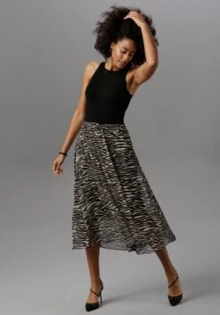 G-Star RAW Maxi-jurk Slip Dress Loose -TrendyTijd Verkoop aniston selected party jurk met animal print zwart 7