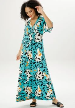 Y.A.S Gedessineerde Jurk YASERIKA 3/4 DRESS S. NOOS -TrendyTijd Verkoop aniston selected zomerjurk 19