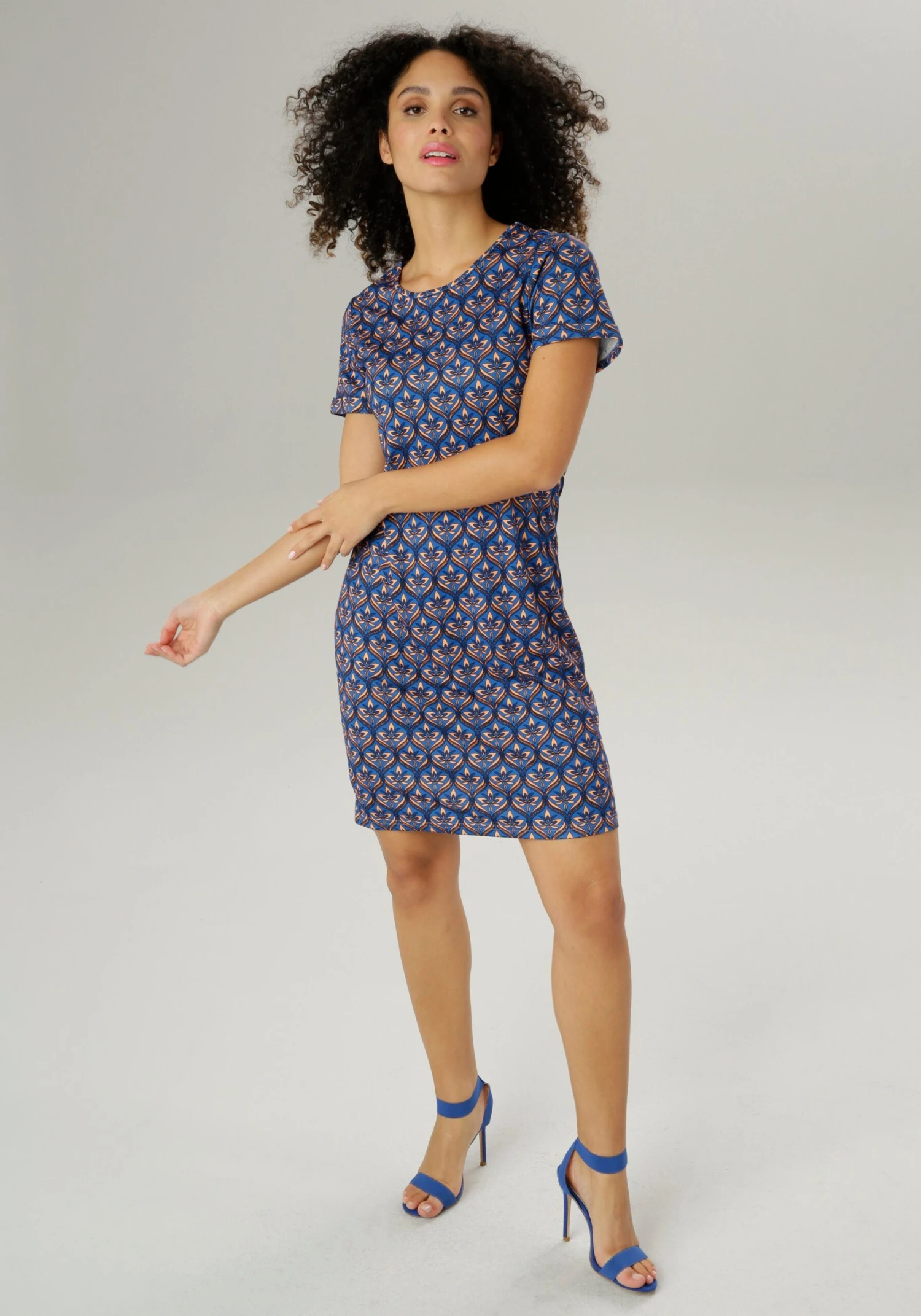 Laura Scott Midi-jurk In Wikkel-look - Nieuwe Collectie 13 Laura Scott Midi-jurk In Wikkel-look - Nieuwe Collectie - Afbeelding 11