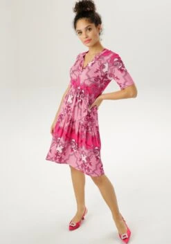 Only Mini-jurk ONLMAY S/S POCKET DRESS BOX JRS -TrendyTijd Verkoop aniston selected zomerjurk roze 1