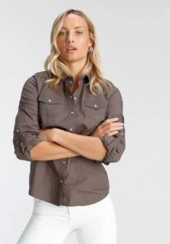 Aniston CASUAL Maxi-jurk Met Fijne Bloemenprint En Patch-look 37 Aniston CASUAL Maxi-jurk Met Fijne Bloemenprint En Patch-look -TrendyTijd Verkoop arizona overhemdblouse met drukknopen in parelmoer look met opgerolde mouwen bruin