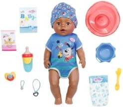 Baby Born Poppenkleding Deluxe Jeans Jurk, 43 Cm 22 Baby Born Poppenkleding Deluxe Jeans Jurk, 43 Cm -TrendyTijd Verkoop baby born babypop magic boy dolls of colour 43 cm met levensechte functies blauw
