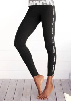 Eterna Jurk Met Overhemdkraag CLASSIC FIT -TrendyTijd Verkoop bench legging met gedessineerde tapestrepen zwart 2