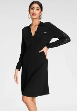 S.Oliver BLACK LABEL Midi-jurk Met Franje En Streepdessin -TrendyTijd Verkoop bruno banani polojurk 1