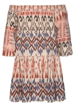 Buffalo Gedessineerde Jurk Met Ethno Print -TrendyTijd Verkoop buffalo gedessineerde jurk met ethno print multicolor 3