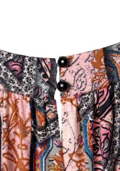 Buffalo Gedessineerde Jurk Met Smalle Rok -TrendyTijd Verkoop buffalo gedessineerde jurk met smalle rok roze 4