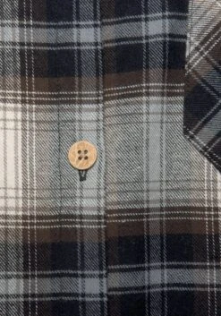 Buffalo Jurk Met Overhemdkraag Van Zacht Flanel -TrendyTijd Verkoop buffalo jurk met overhemdkraag van zacht flanel bruin 6