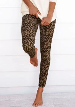 Esprit Midi-jurk Tricotjurk In Midilengte (1-delig) -TrendyTijd Verkoop buffalo legging met luipaardprint bruin
