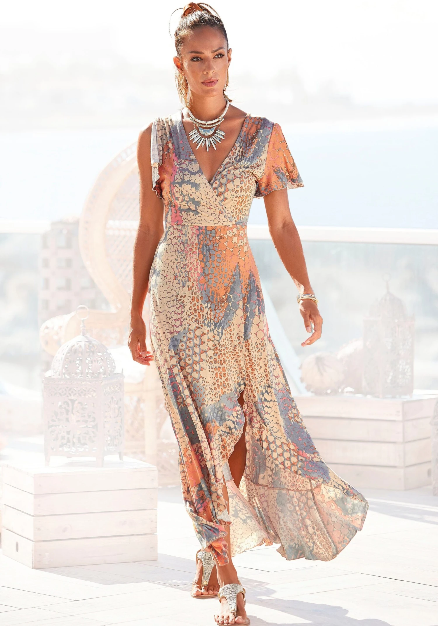 Buffalo Maxi-jurk Met Dierenprint 3 Buffalo Maxi-jurk Met Dierenprint