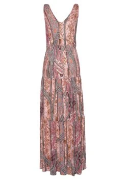 Buffalo Maxi-jurk Met Modieuze Volants 24 Buffalo Maxi-jurk Met Modieuze Volants -TrendyTijd Verkoop buffalo maxi jurk met modieuze volants roze 2