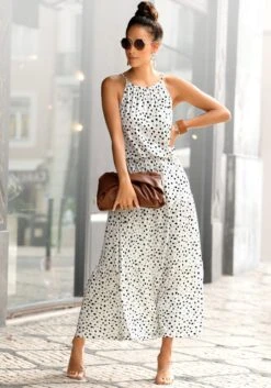 Buffalo Maxi-jurk Met Stippeltjesprint