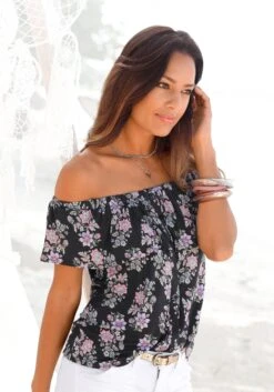 Vivance Midi-jurk Met Bloemetjesprint 35 Vivance Midi-jurk Met Bloemetjesprint -TrendyTijd Verkoop buffalo strandshirt in carmenstijl met volant multicolor