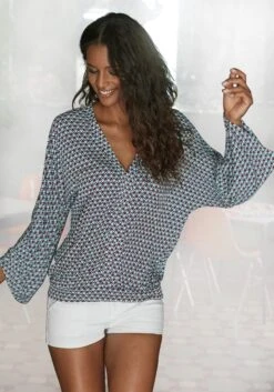 Buffalo Maxi-jurk Met Modieuze Volants 32 Buffalo Maxi-jurk Met Modieuze Volants -TrendyTijd Verkoop buffalo strandshirt v hals blauw