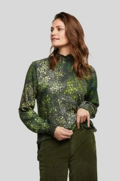 Mavi Jeans Maxi-jurk PRINTED LONG DRESS -TrendyTijd Verkoop bugatti blouse met lange mouwen