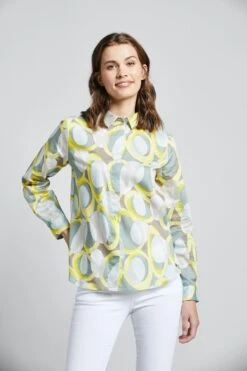 Lady Jurk In A-lijn Jurk -TrendyTijd Verkoop bugatti blouse met lange mouwen 8