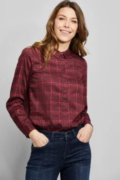 Lady Jurk In A-lijn Jurk -TrendyTijd Verkoop bugatti blouse met lange mouwen 9