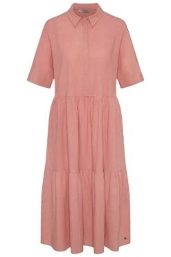 Bugatti Jurk Met Overhemdkraag Met Korte Mouwen En Overhemdkraag -TrendyTijd Verkoop bugatti jurk met overhemdkraag met korte mouwen en overhemdkraag roze 2