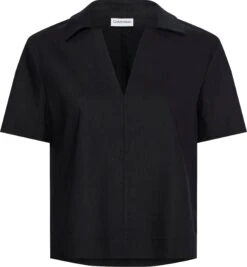 Heine Petticoat Jurk Jerseyjurk -TrendyTijd Verkoop calvin klein curve blouse zonder sluiting inclusive linen open neck top in modieus comfortmodel zwart