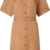 Calvin Klein Curve Jurk Met Overhemdkraag INCLU DRAPY TENCEL SHIRT DRESS -TrendyTijd Verkoop calvin klein curve jurk met overhemdkraag inclu drapy tencel shirt dress bruin