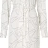 Calvin Klein Curve Jurk Met Overhemdkraag INCLU MONOGRAM SHIRT DRESS -TrendyTijd Verkoop calvin klein curve jurk met overhemdkraag inclu monogram shirt dress beige 1