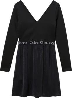 Only Kanten Jurk ONLNELLA L/S LACE MIX DRESS 27 Only Kanten Jurk ONLNELLA L/S LACE MIX DRESS -TrendyTijd Verkoop calvin klein jeans plus skaterjurk plus logo elastic v neck dress