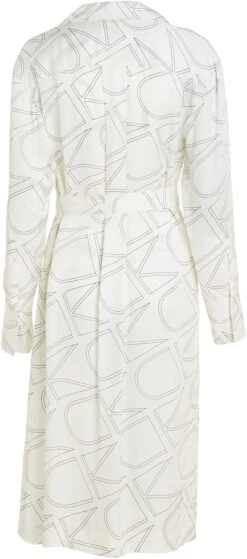 Calvin Klein Jurk Met Overhemdkraag (set, 2-delig, Met Een Bindceintuur) -TrendyTijd Verkoop calvin klein jurk met overhemdkraag set 2 delig met een bindceintuur beige 4
