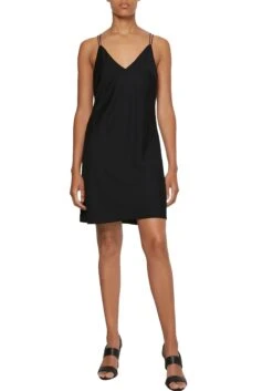 CREATION L PREMIUM Zomerjurk Lyocell Jurk -TrendyTijd Verkoop calvin klein jurk met spaghettibandjes recycled cdc iconic cami dress met verborgen calvin klein logo stempeldruk zwart 9