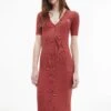 Calvin Klein Midi-jurk CK BUTTON THROUGH RIB LONG DRESS Met Ribstructuur 1 Calvin Klein Midi-jurk CK BUTTON THROUGH RIB LONG DRESS Met Ribstructuur -TrendyTijd Verkoop calvin klein midi jurk ck button through rib long dress met ribstructuur bruin