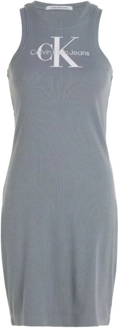 Calvin Klein Midi-jurk -TrendyTijd Verkoop calvin klein midi jurk grijs 6