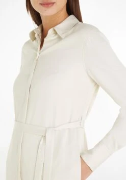 Calvin Klein Midi-jurk (set, 2-delig, Met Bindstrik) -TrendyTijd Verkoop calvin klein midi jurk set 2 delig met bindstrik beige 3