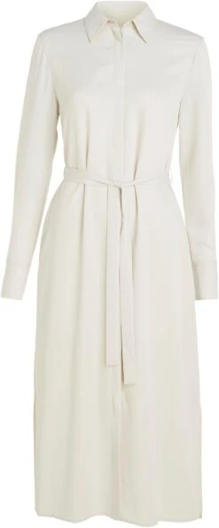 Calvin Klein Midi-jurk (set, 2-delig, Met Bindstrik) -TrendyTijd Verkoop calvin klein midi jurk set 2 delig met bindstrik beige 4