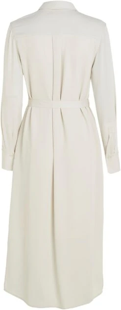 Calvin Klein Midi-jurk (set, 2-delig, Met Bindstrik) -TrendyTijd Verkoop calvin klein midi jurk set 2 delig met bindstrik beige 5