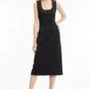 Calvin Klein Midi-jurk TECHNICAL KNIT MIDI DRESS 2 Calvin Klein Midi-jurk TECHNICAL KNIT MIDI DRESS -TrendyTijd Verkoop calvin klein midi jurk technical knit midi dress