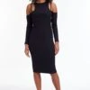 Calvin Klein Midi-jurk 1 Calvin Klein Midi-jurk -TrendyTijd Verkoop calvin klein midi jurk zwart