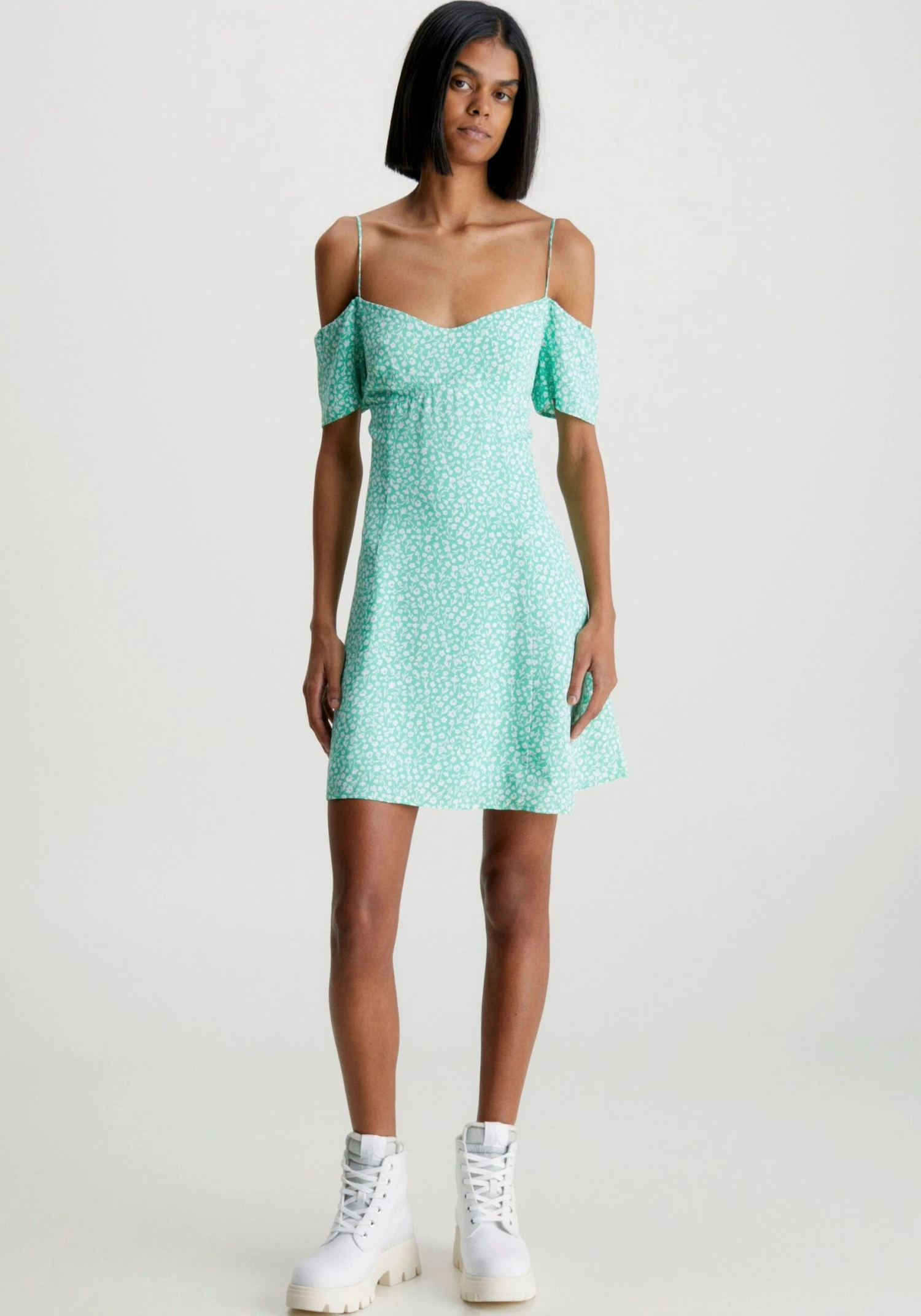 Calvin Klein Curve Maxi-jurk INCLU COTTON STRETCH SLIP DRESS 8 Calvin Klein Curve Maxi-jurk INCLU COTTON STRETCH SLIP DRESS - Afbeelding 6