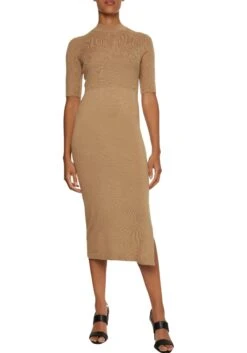 Heine Jurk In Overgooiermodel 26 Heine Jurk In Overgooiermodel -TrendyTijd Verkoop calvin klein tricotjurk essential merino midi dress in tweedelige tricot look bruin
